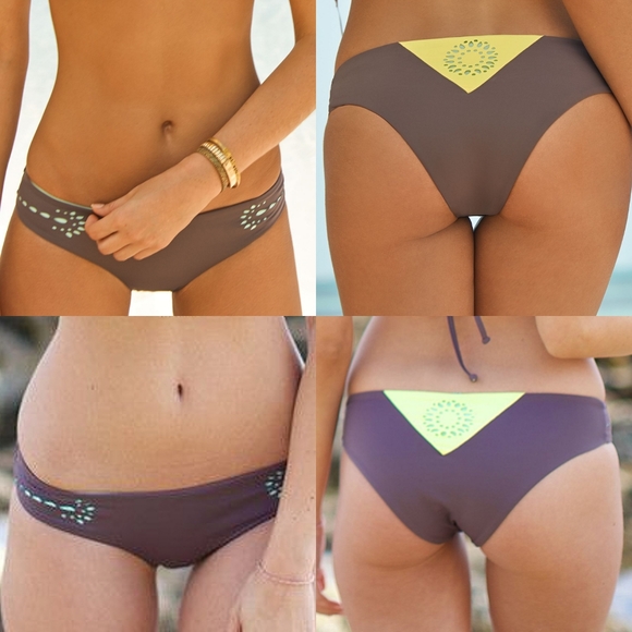 L*Space Bikini Swim Bandeau Top Hipster Bottom - Picture 8 of 13